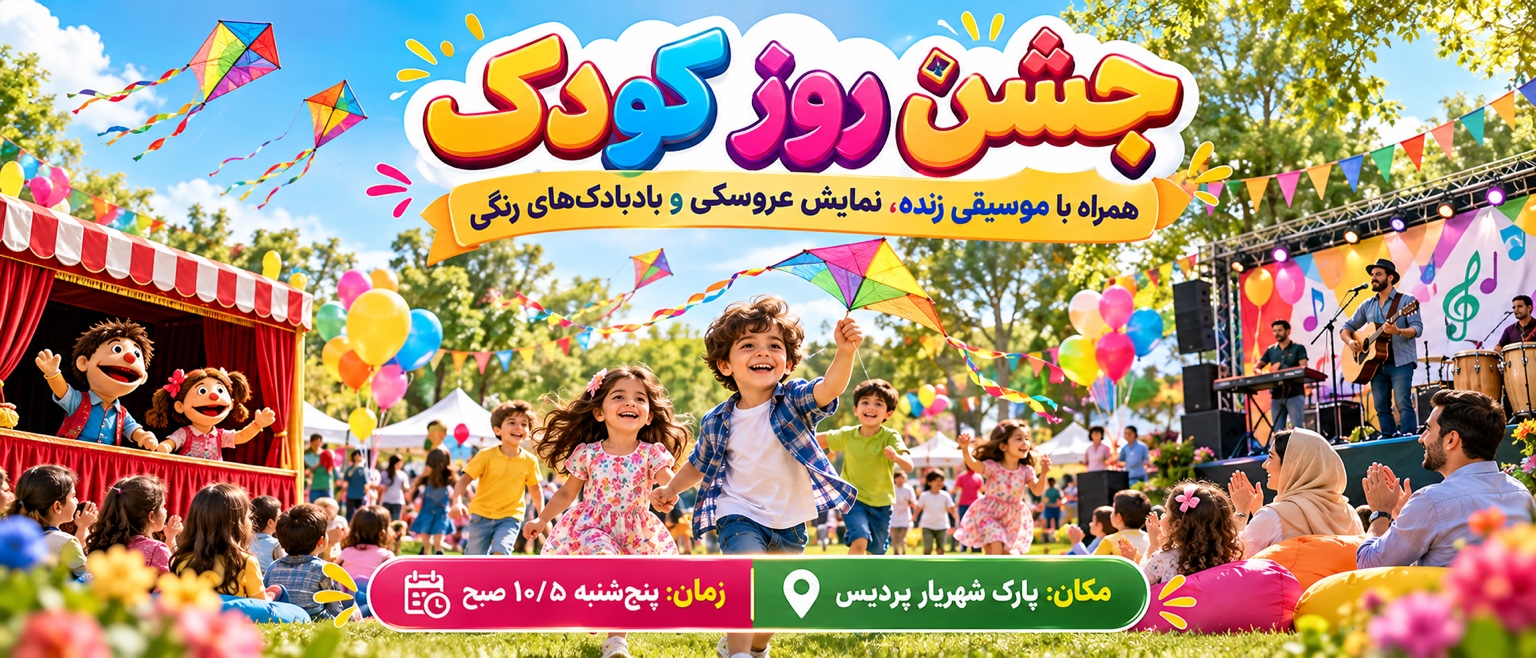 جشن روز کودک در پارک شهریار پردیس